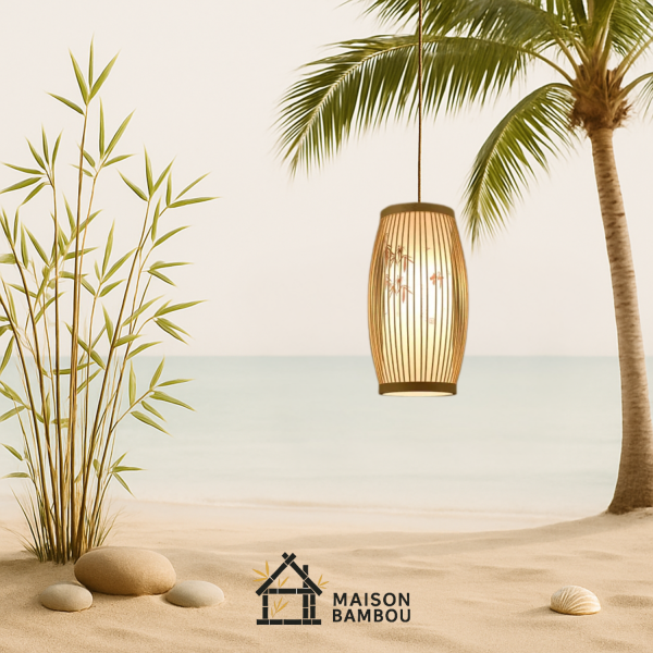 suspension japonaise design bambou
