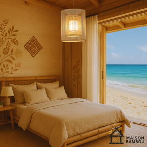 lustre traditionnel en bambou Kyoto