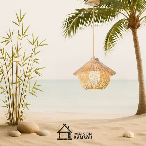 suspension maison ronde bambou Jolo