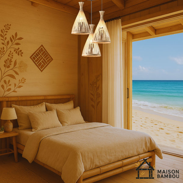 suspension cône bambou Nikko