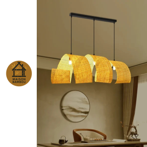 éclairage intérieur en bambou