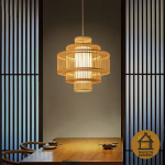 lustre chandelier moderne bambou
